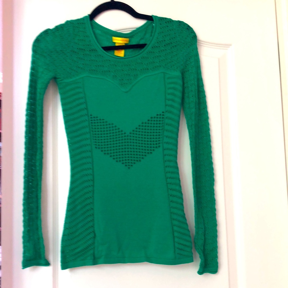 Gorgeous Catherine Malandrino emerald green top. Like new!